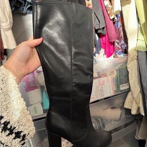 Style & Co. Black Heeled Knee-High Boots